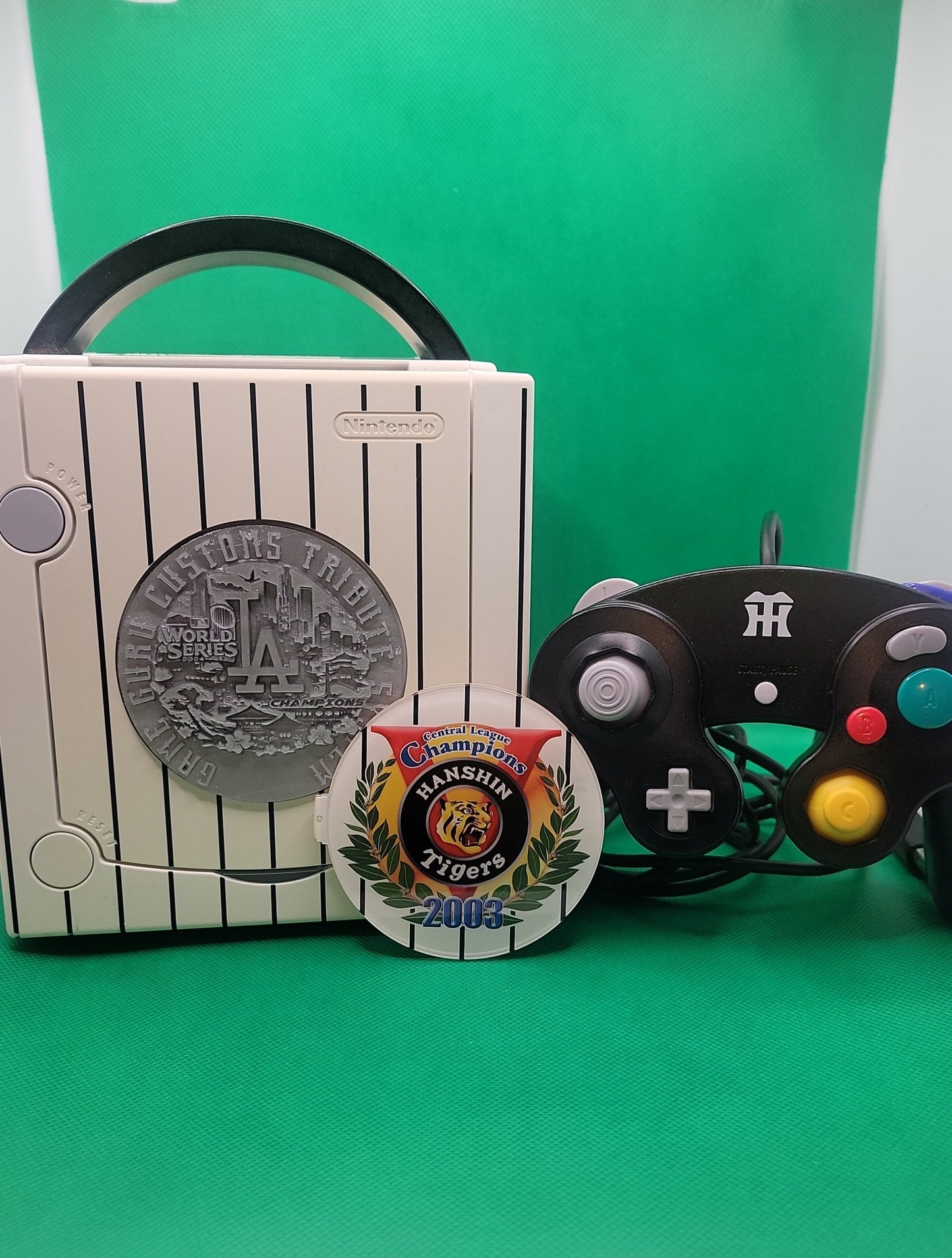 Japanese Hanshin Tiger Gamecube - Picoboot with Bluetooth